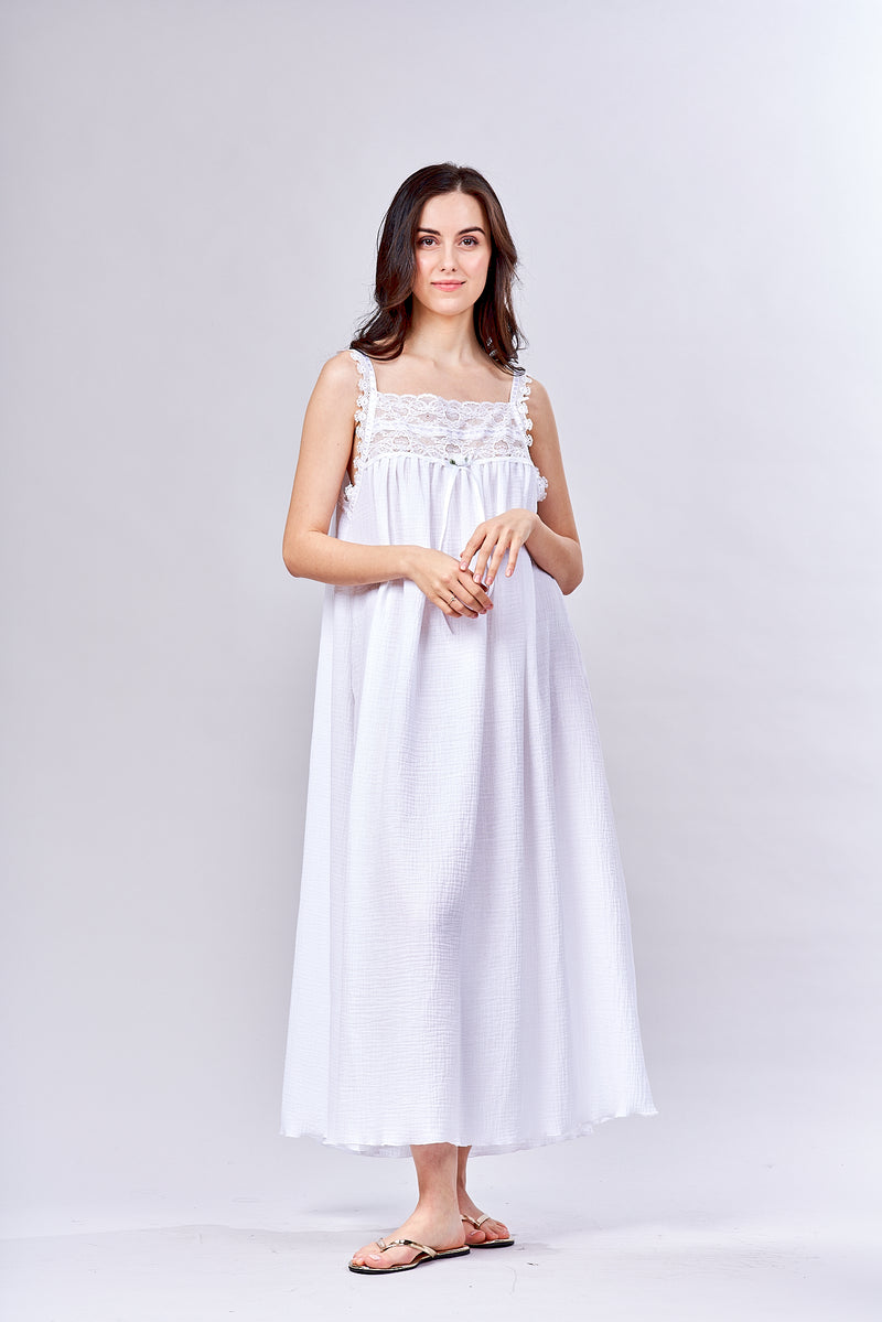 Everyday Ritual Margot Sleeveless Cotton Nightgown - Bergdorf Goodman